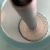 Vintage pendant lamp in blue opaline