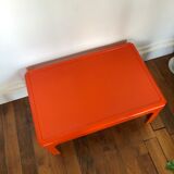 Table basse orange 60's - 70's Gilac