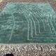 Large emerald green Mrirt Moroccan rug 300x300 cm – high-end