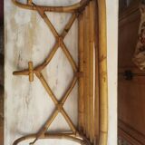 Rattan coat rack