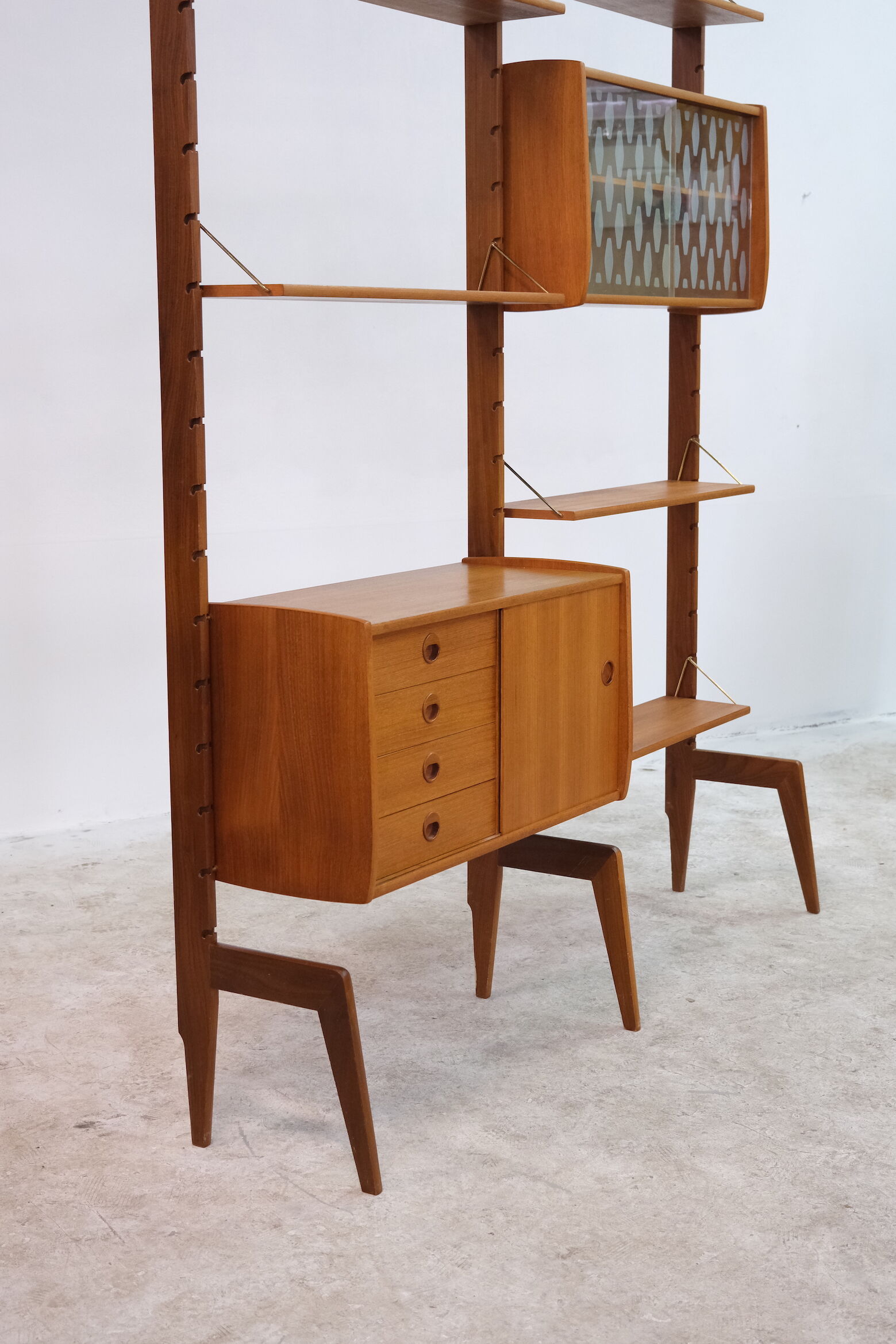 Mid-century wall unit, norway, 1960s