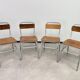 Vintage aluminium dining set