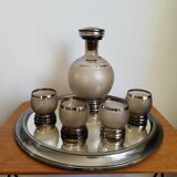 Liquor decanter and glasses