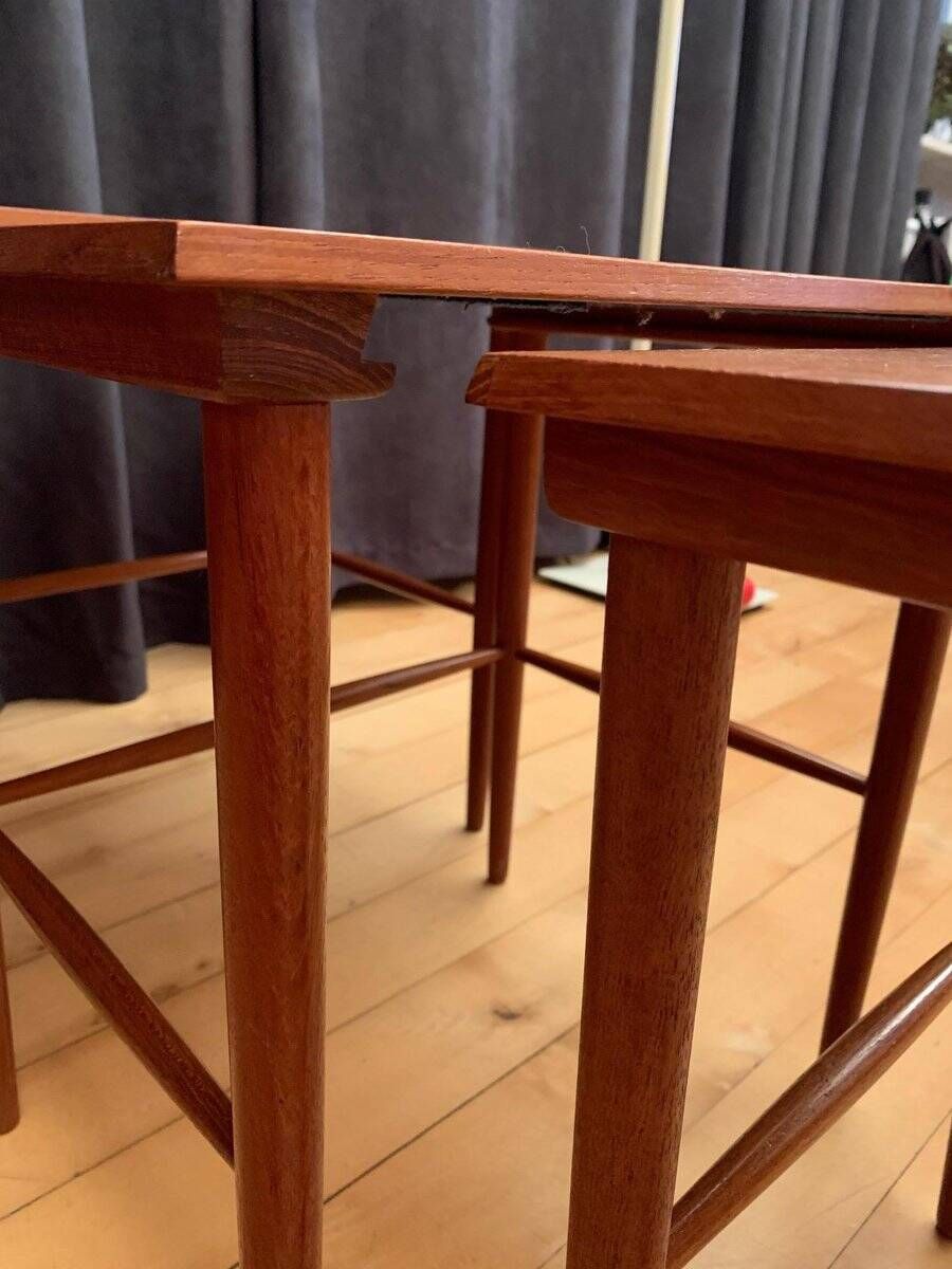 Side tables, 1960s, Denmark, set of 3
