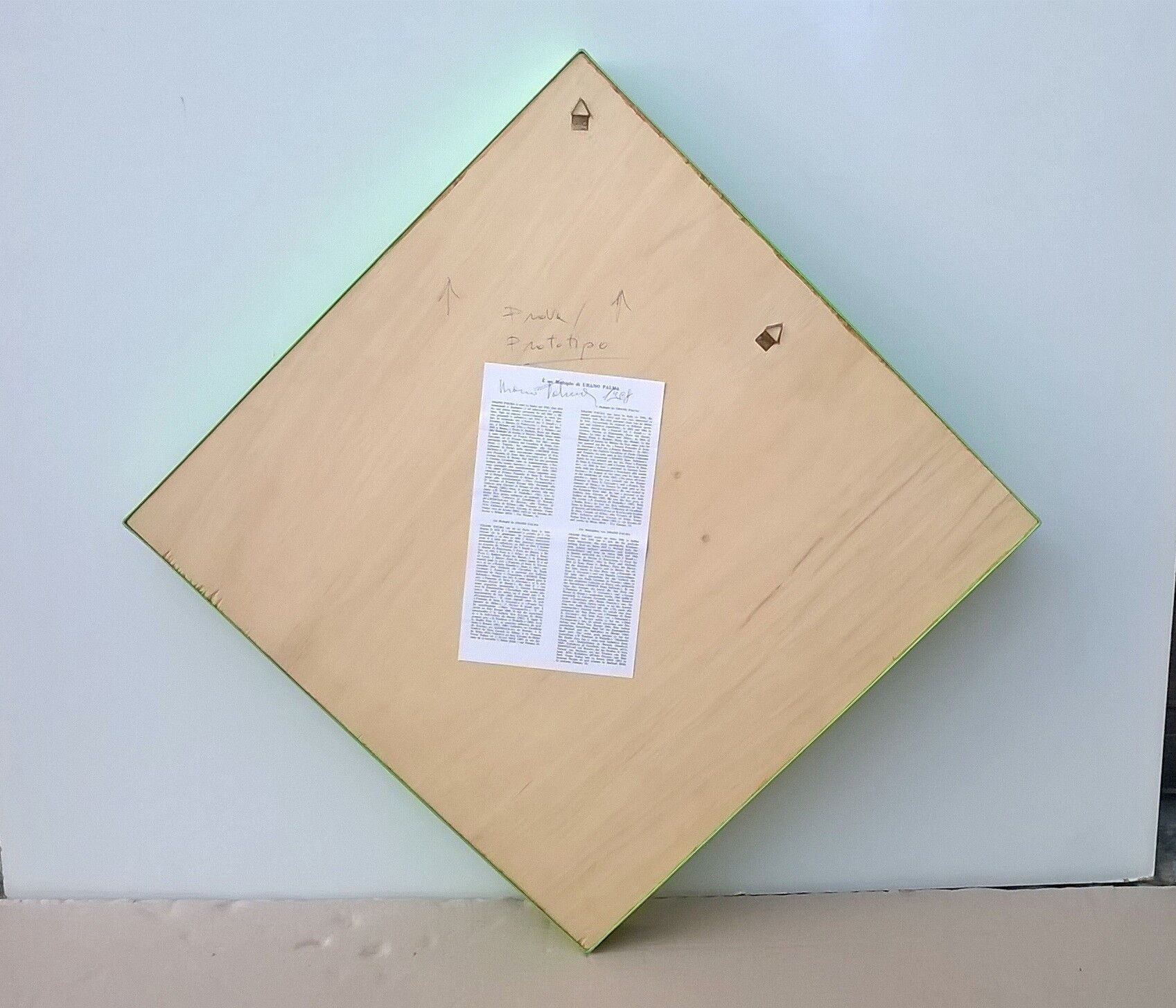 Urano Palma, cinetic plastic panels, 1968, set of 3.