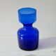 Cobalt blue glass vase, Scandinavian design
