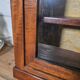 Late 19th century mahogany shop display cabinet.