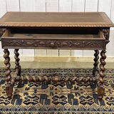 Henry II oak desk table from the early 20th century