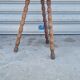 Solid wood tripod stool