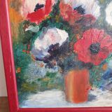 Oil painting bouquet of flowers