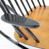 1960s Varjosen Puunjalostus Beech Rocking Chair, Finland