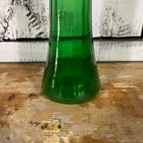 Green glass vase