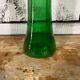 Green glass vase