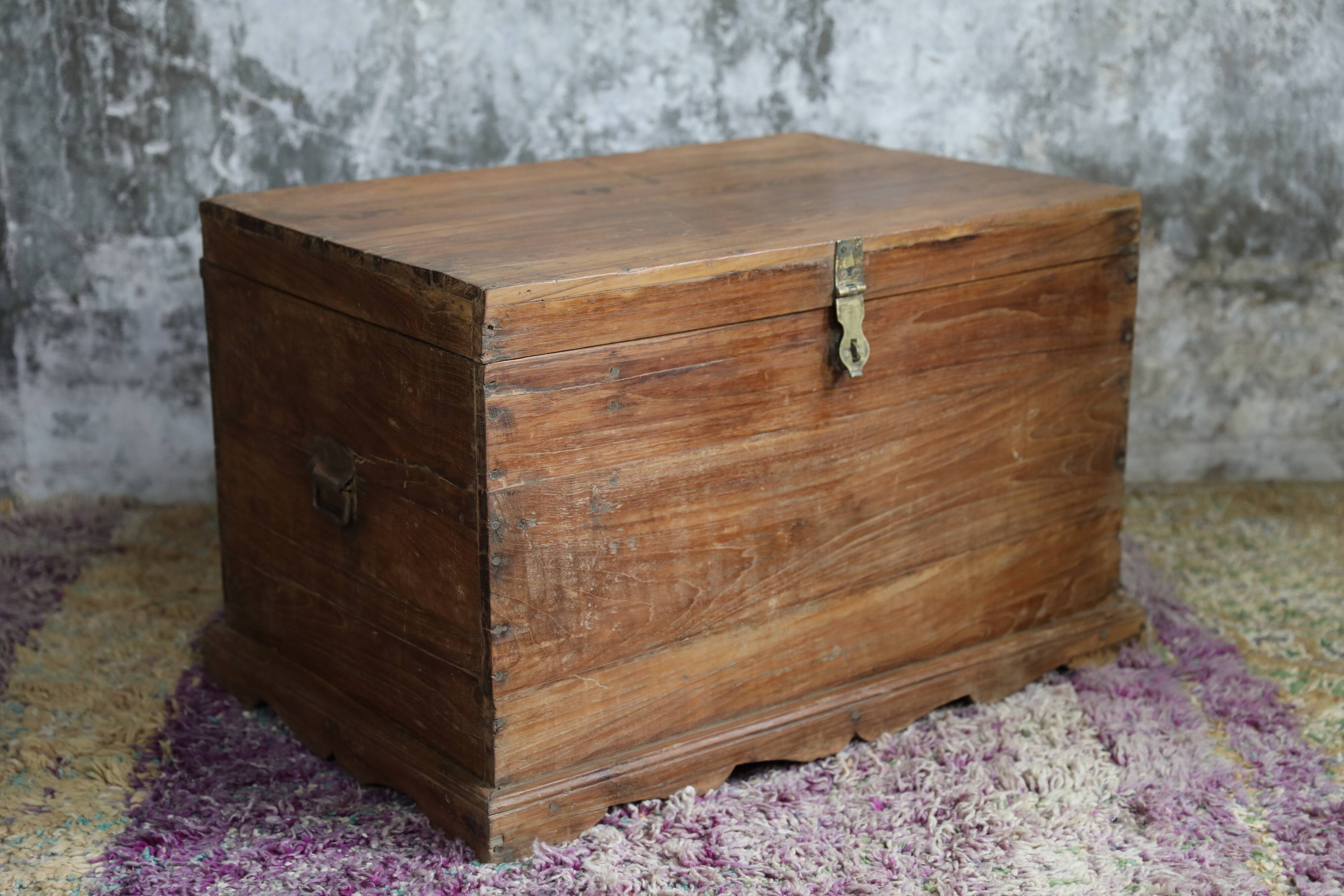 Indian furniture trunk in mango tree with compartment