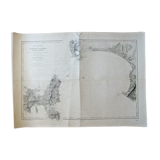 Nautical chart - Elba Island - From Popolonia to Troja Island - Italy