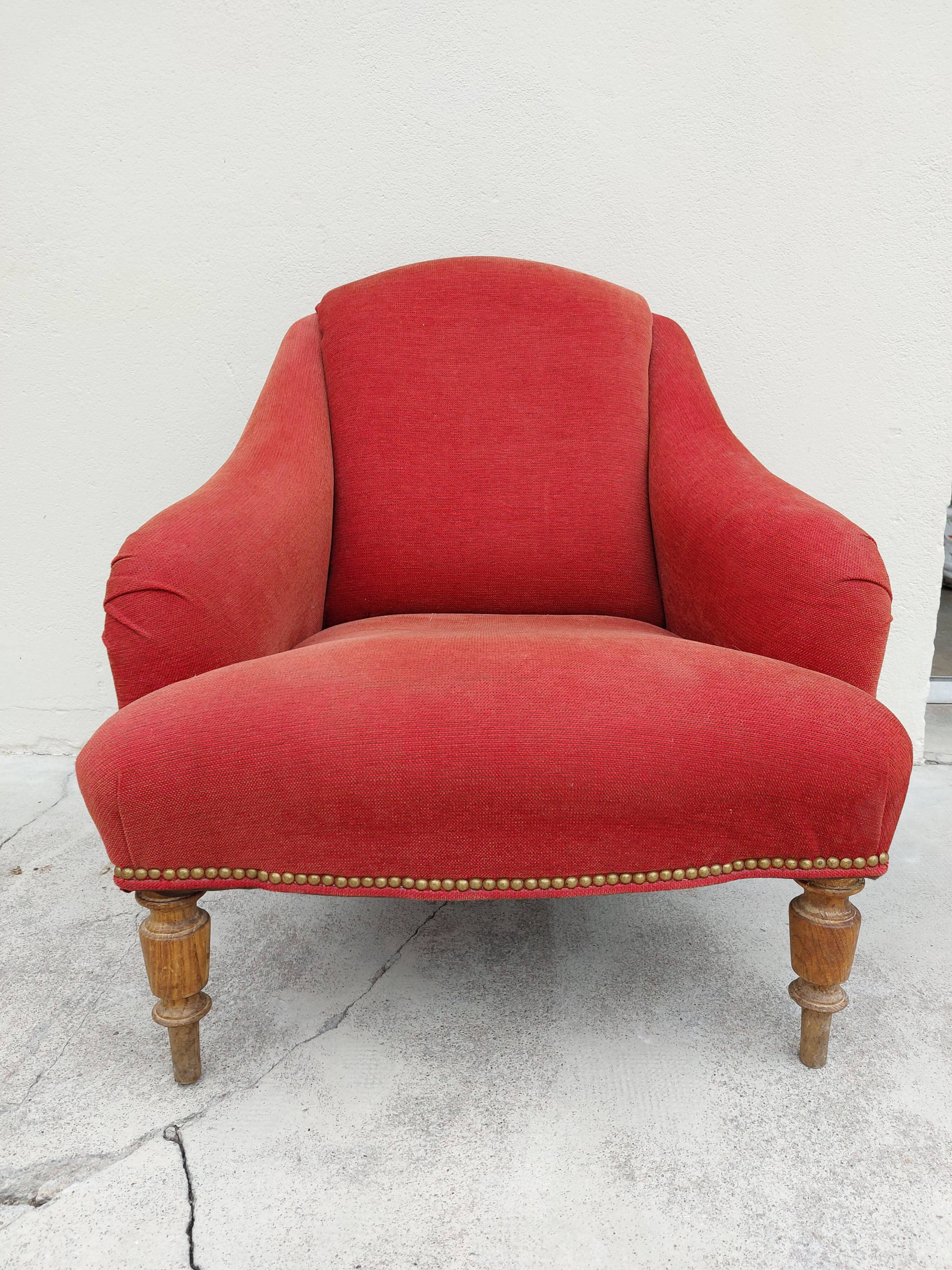 Napoleon III style toad armchair