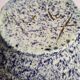 Speckled blue glazed stoneware vase – signed Accolay – 20 cm