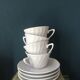 4 cups Deshoulières porcelain