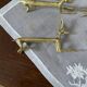 Lot de 6 porte-couteaux en bronze doré