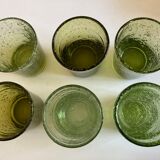 Set of 6 glasses cups of Biot XXL 1960