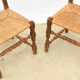 6 straw chairs
