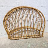 Vintage rattan headboard - single