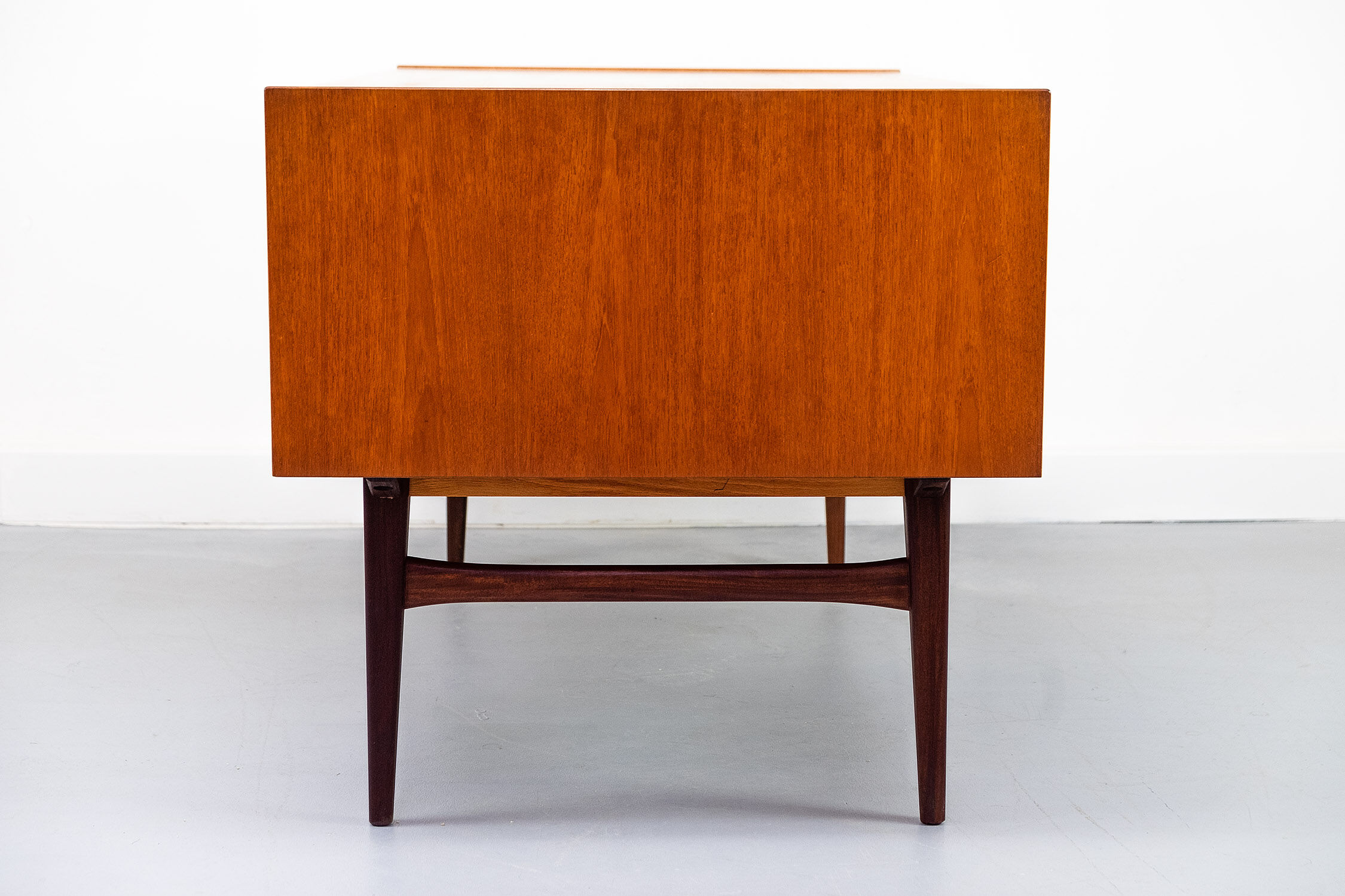 Freestanding vintage teak desk 1960s