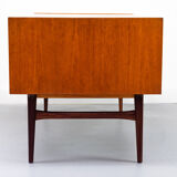 Freestanding vintage teak desk 1960s