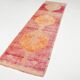 3x10 Peach & Red Vintage Runner Rug, 93x310Cm