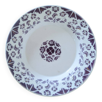 Digoin Sarreguemines dish purple