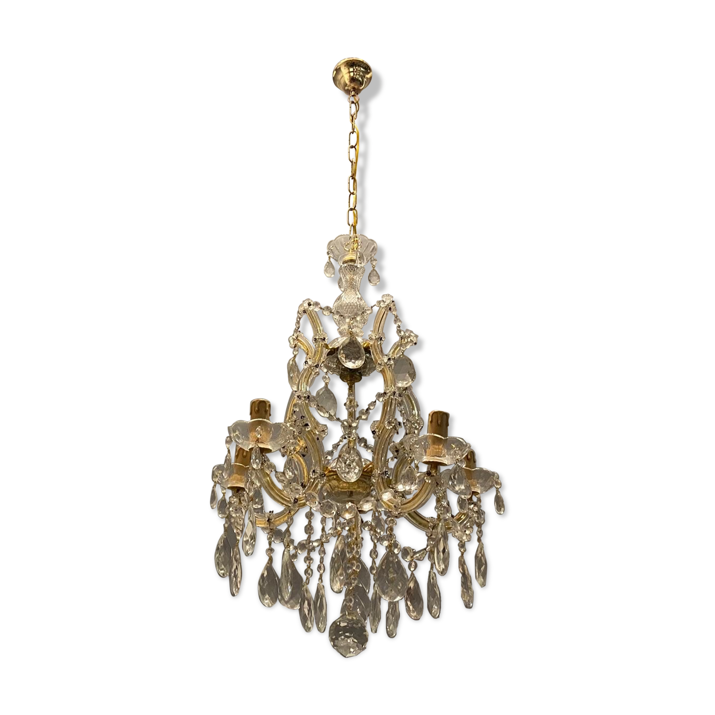 Vintage Italian Crystal Chandelier