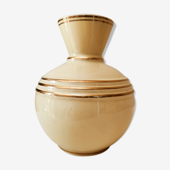 Art deco vase in earthenware