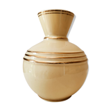 Art deco vase in earthenware