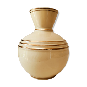 Art deco vase in earthenware