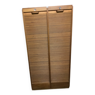 Double curtain louvered furniture
