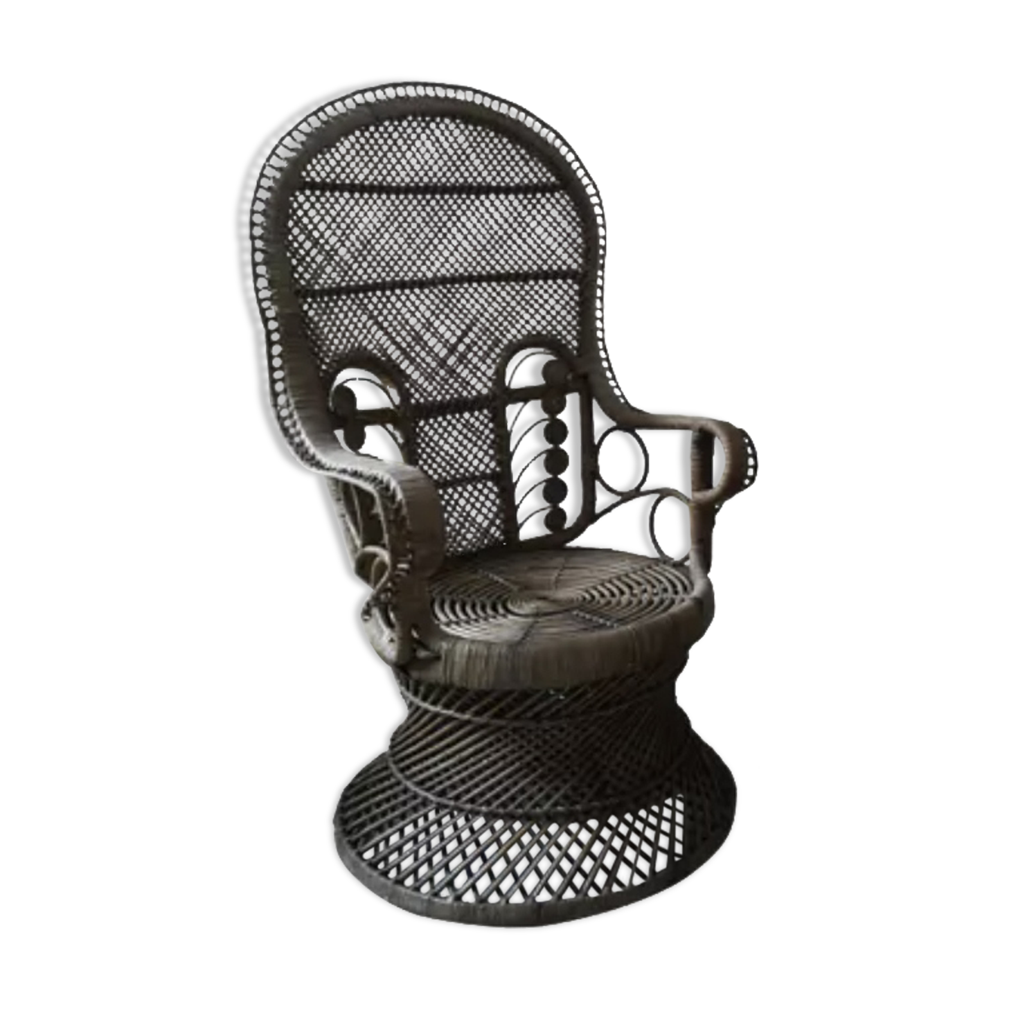 Emmanuelle armchair in rattan, 1970