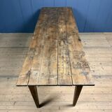 Rustic French oak farmhouse dining table