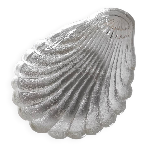 Coupelle coquille saint jacques en cristal
