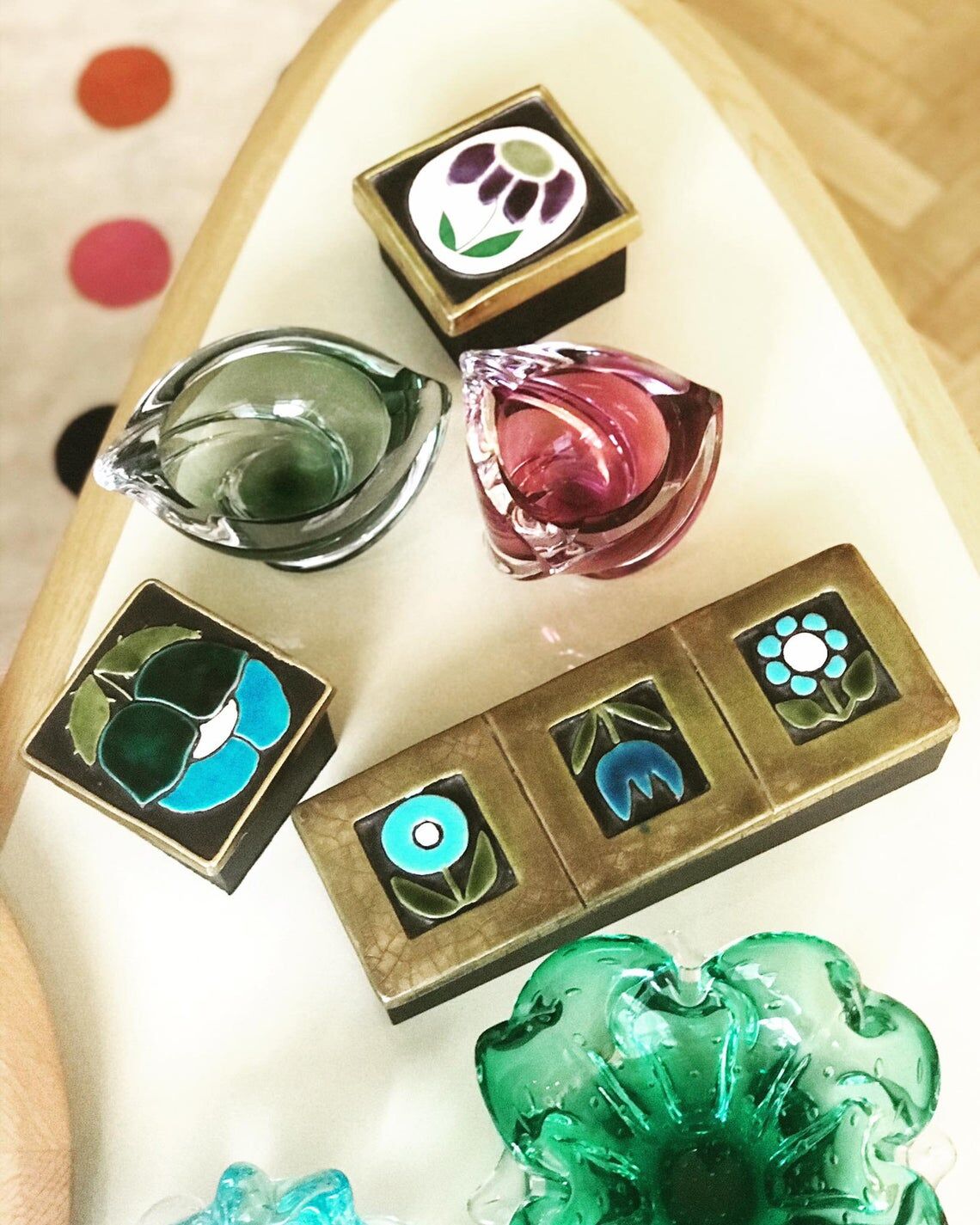 Ceramic box Mithé Espelt Vallauris France