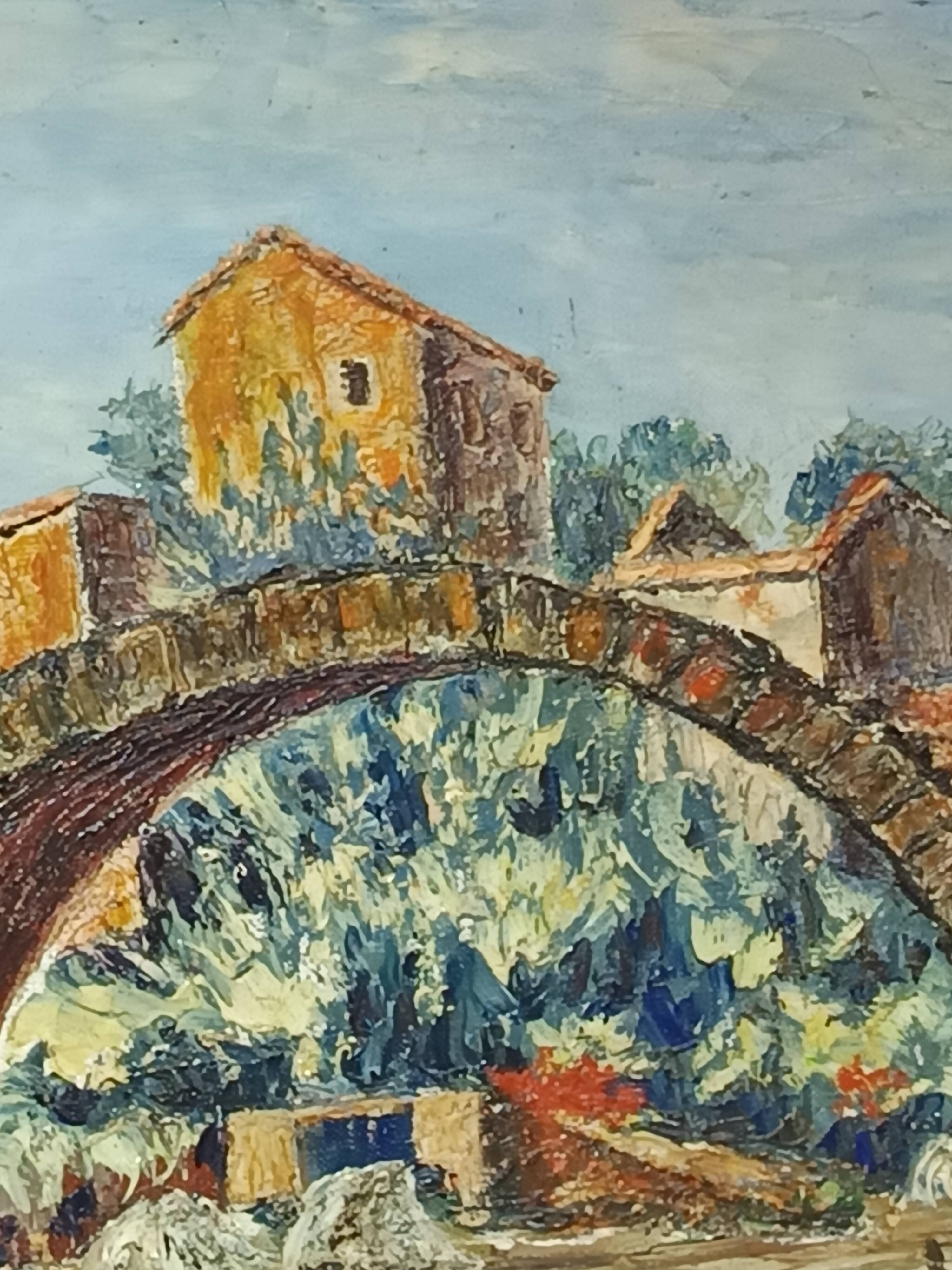 oil on canvas by the Provençal painter L C Benazeth