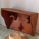 Vintage wooden wall coat rack