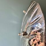 Large tray, leaf-shaped centerpiece