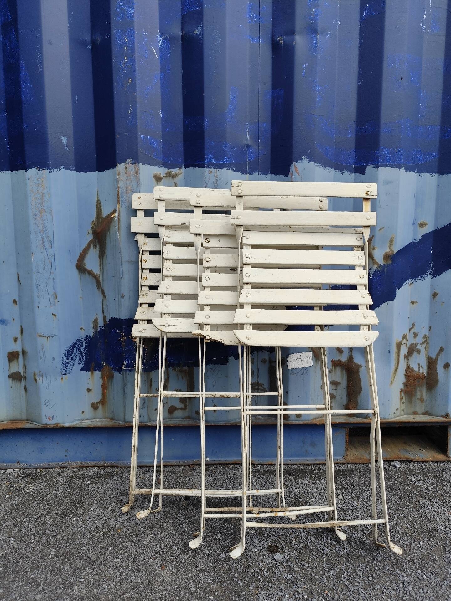 Set of 4 garden chairs