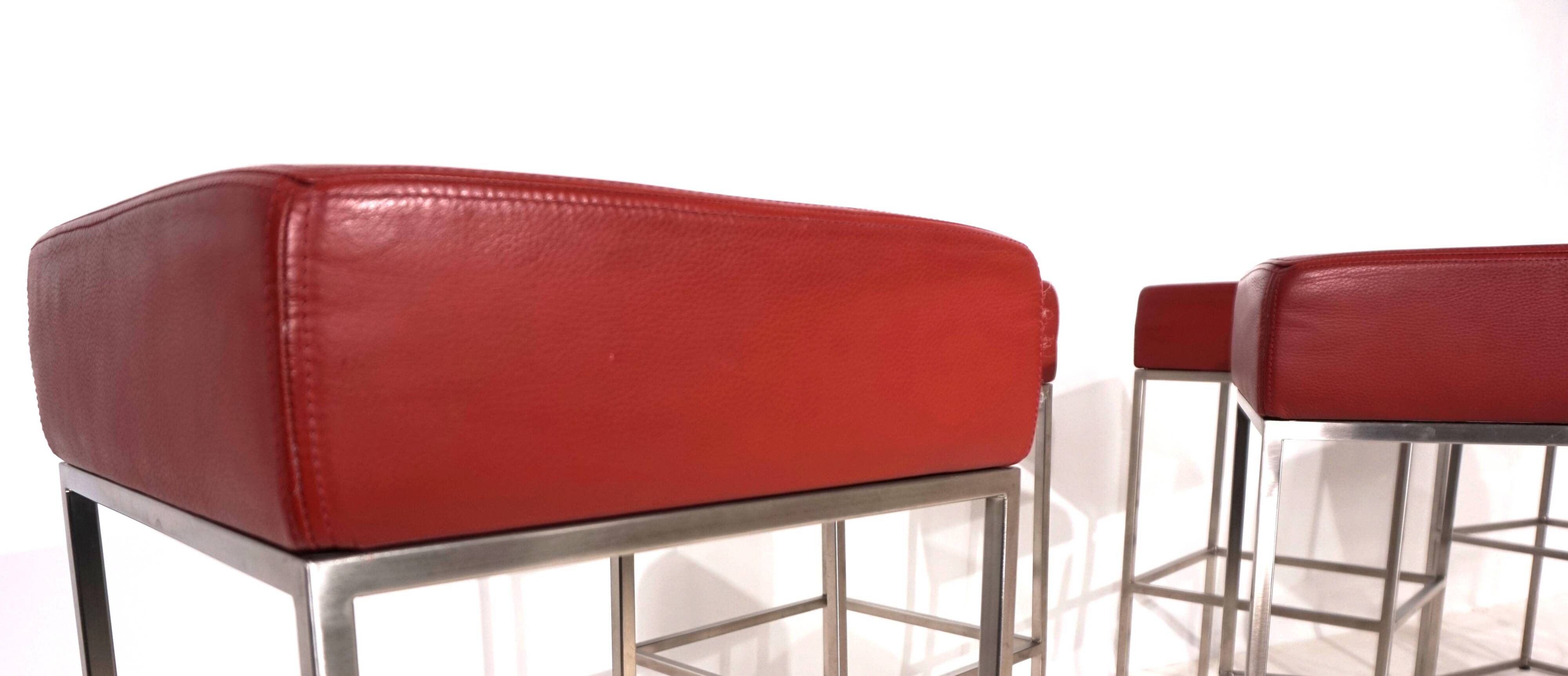 Ensemble de 6 tabourets de bar De Sede DS 218/55 par Paolo Piva, 2000