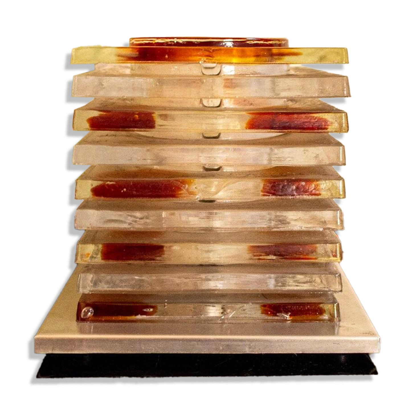 Murano glass table lamp by Albano Poli for Poliarte, 1970s