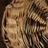 Wicker basket with two oval handles
