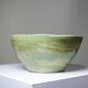 Vintage XX-XIXth century celadon blue-green ceramic artisan bowl wabi-sabi.