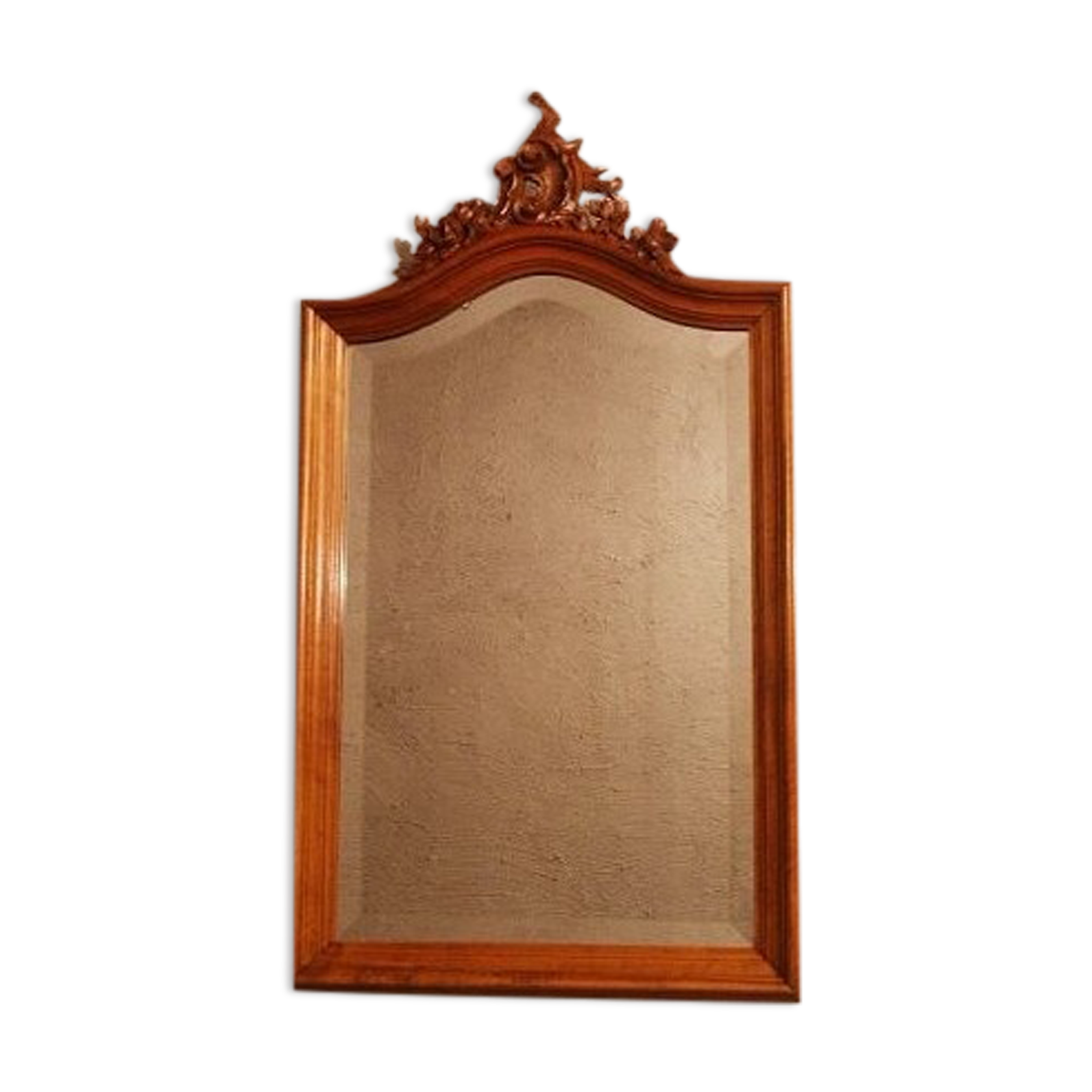 Miroir style Louis XV en noyer 90x51cm