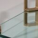 Peter Ghyczy T24 side or coffee table double glass 70s design 40x40x45