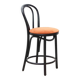 Satelliet 16/C orange and black vintage bistro high chair